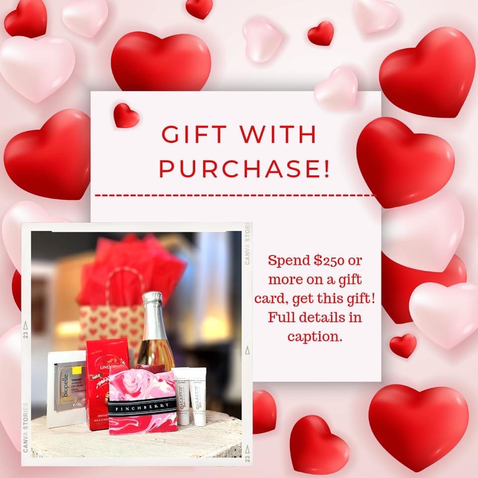 Valentines FREE GIFT with $250 Gift Card